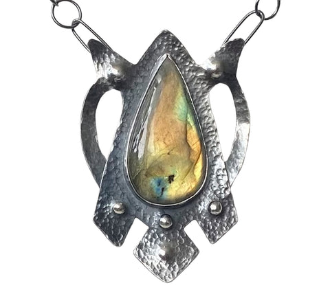 Queen of the Realm Pendant Sterling and Labradorite