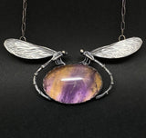 Dragonfly Pendant with Large Ametrine