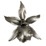 Monumental Bat Orchid Pendant Shibuichi and Sterling