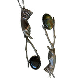 Stang and Labradorite or Onyx Necklace by Chase and Scout