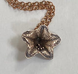 Black Henbane Mini Pendant in Bronze