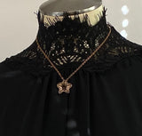 Black Henbane Mini Pendant in Bronze