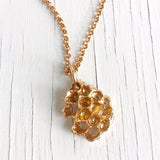 honeycomb-pendant-gold-bronze
