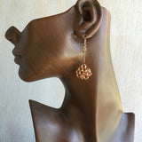 earrings-honeycomb-gold-bronze