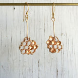 earrings-honeycomb-gold-bronze