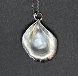 Single Sterling Silver Petal Necklace