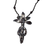 Mini Mandrake Sterling Charm Necklace - Silver Mandragora